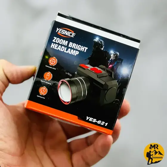 چراغ پیشانی زوم دار زینگارو مدل YES-621