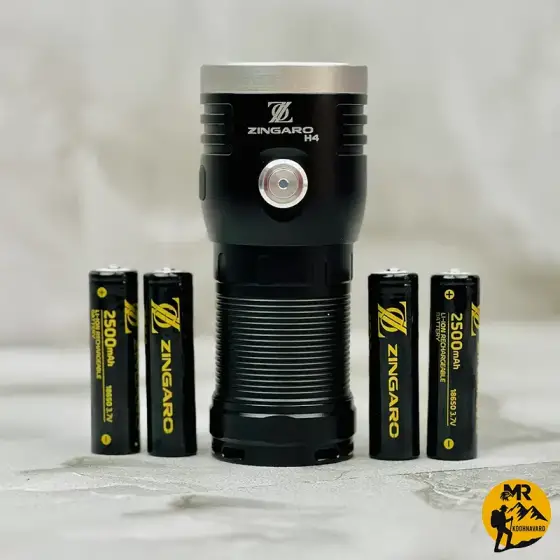 چراغ قوه 3 لامپ زینگارو مدل H4