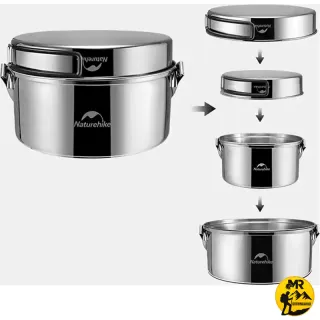 ست ظروف استیل نیچرهایک مدل NH22CJ005