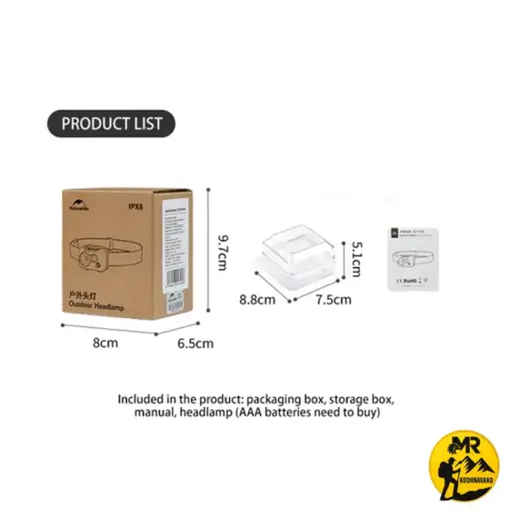 چراغ پیشانی نیچرهایک مدل CNK2300DQ016