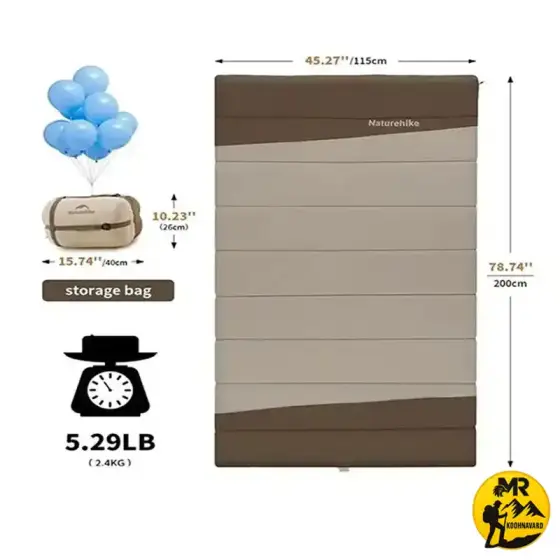 کیسه خواب دو نفره YC300 نیچرهایک مدل CNK2300019