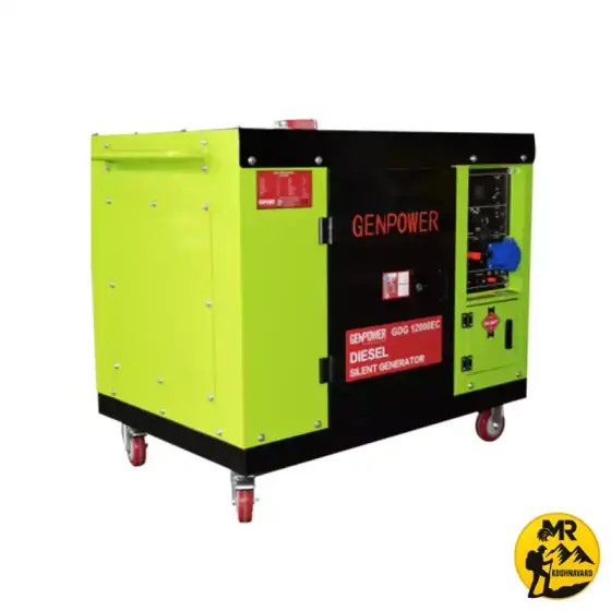 موتور برق دیزلی 12000 وات جن پاور مدل GDG12000EC