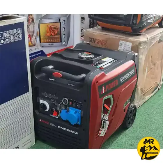 موتور برق سایلنت بنزینی 6500 وات آی پاور مدل SM6500Di