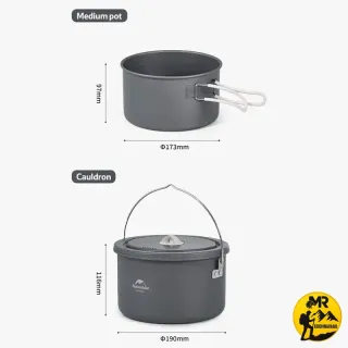 ست ظروف آشپزی نیچرهایک مدل CNH22CJ002
