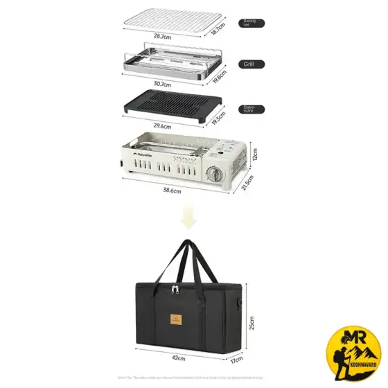اجاق گاز چند منظوره بای ژو نیچرهایک مدل CNK2450CF033