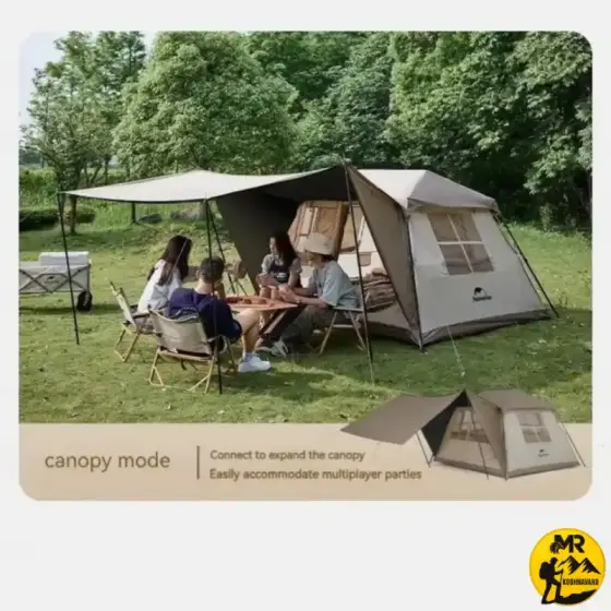 چادر اتوماتیک 4 نفره نیچرهایک نسل دوم مدل VILLAGE 5.0 2 کد CNK2300ZP022