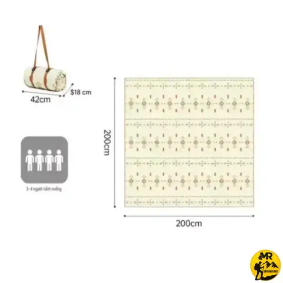 زیرانداز پیک نیک نیچرهایک مدل Happy Ultrasonic sunshine forestکد CNK2350WS010