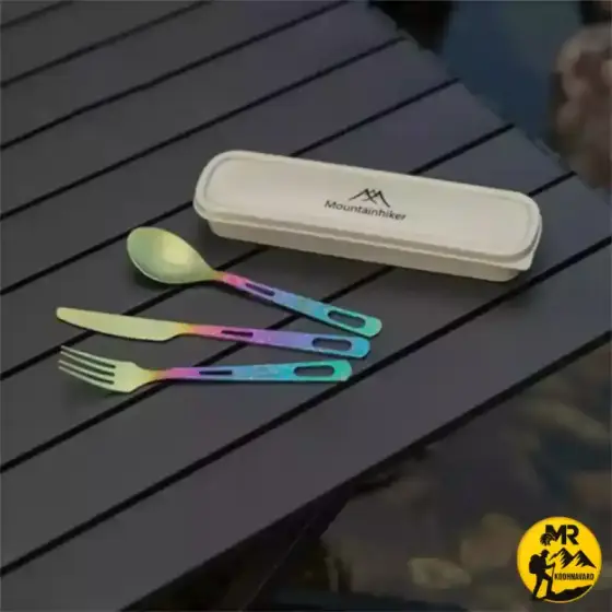ست قاشق و چنگال تیتانیومی ماونتین هایکر مدل SZK1047