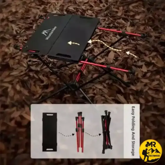 میز شیشه ای تاشو کمپینگ ماونتین هایکر مدل SZK728