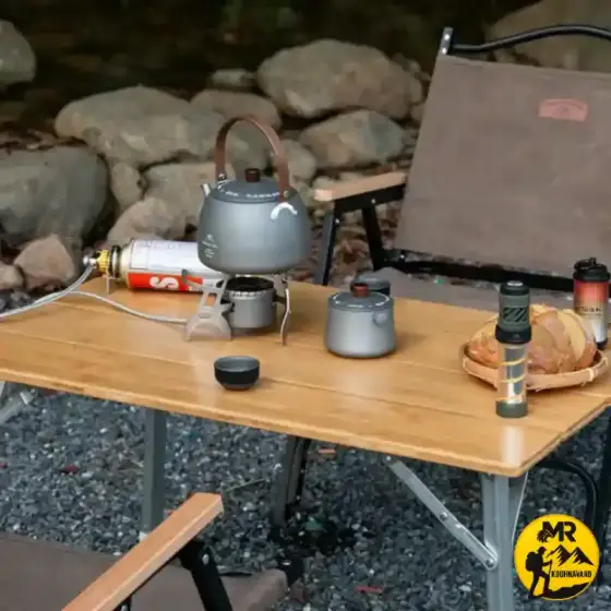 میز بامبو چهار نفره ماونتین هایکر مدل SZK1433