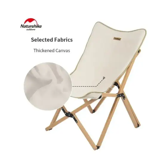 صندلی یک نفره پایه چوبی نیچرهایک (Naturehike) مدل NH19JJ008