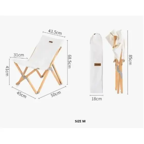 صندلی یک نفره پایه چوبی نیچرهایک (Naturehike) مدل NH19JJ008