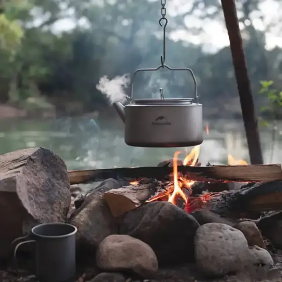 کتری تیتانیوم 0.8 لیتر نیچرهایک مدل NH21CJ007