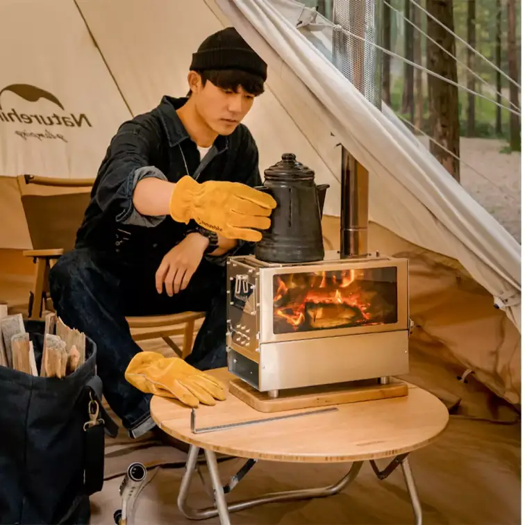 بخاری هیزمی استیل نیچرهایک مدل NH21SK004