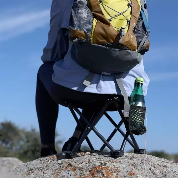 صندلی تاشو کینگ کمپ مدل KC2137 BLACKSTRIPS