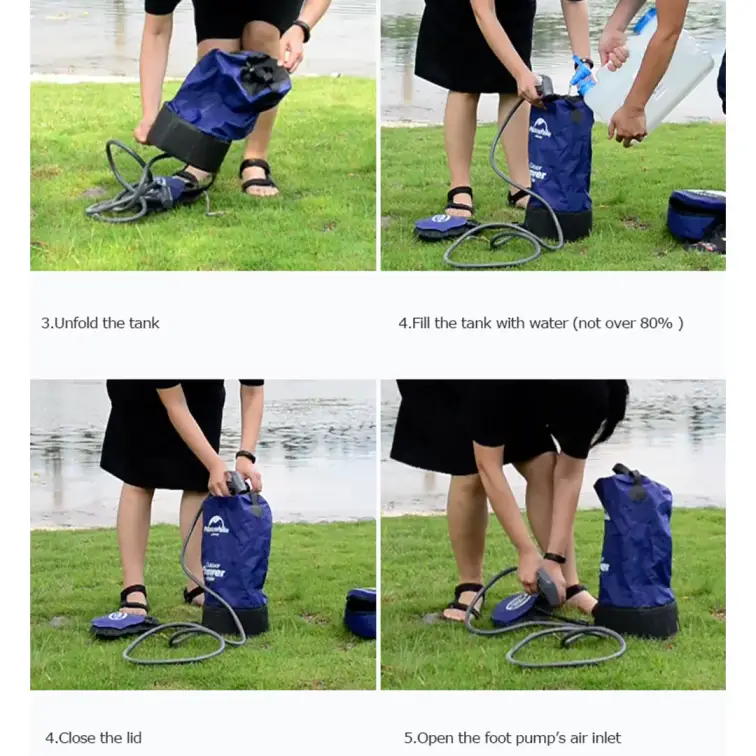 دوش سفری نیچرهایک PW1027 مدل NH17L101-D