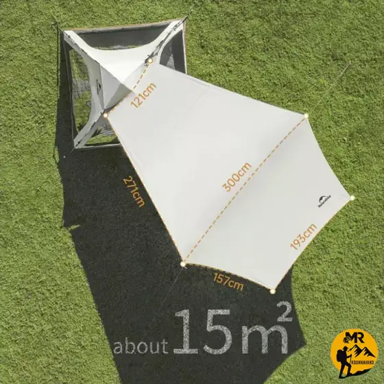 چادر اتوماتیک سایبان دار 3 نفره نیچرهایک مدل CNK2550WS010