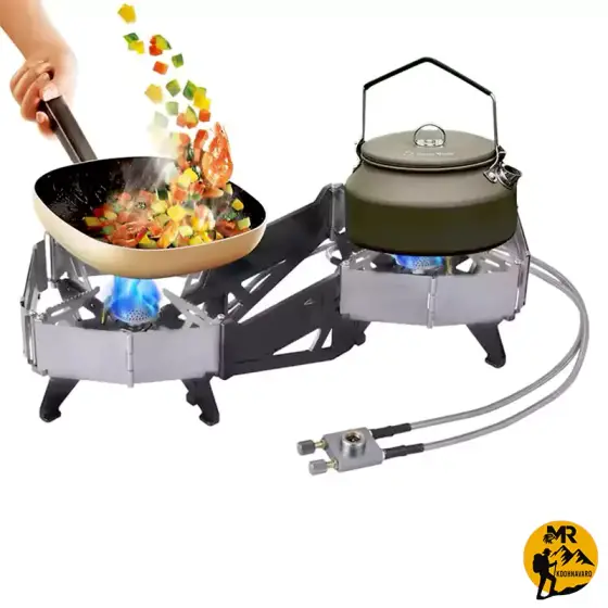 سرشعله کمپینگ تاشو دو شعله بی آر اس BRS مدل BRS-32