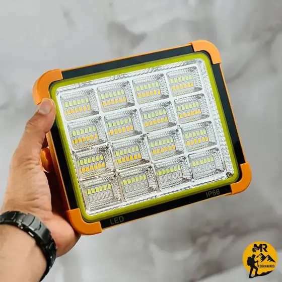 چراغ پروژکتور شارژی خورشیدی زینگارو مدل D9